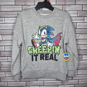 New Sonic the Hedgehog Halloween Graphic Sweatshirt, Creepin It Real, Size M (8)